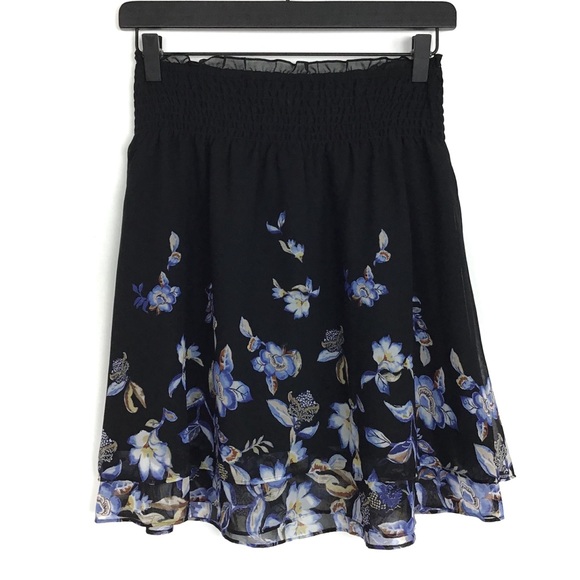 NWT WHBM Floral Soft Mini Skirt - Picture 5 of 6